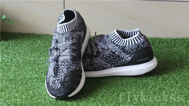 Adidas Ultra Boost Uncaged Mottled Running PK White&Black